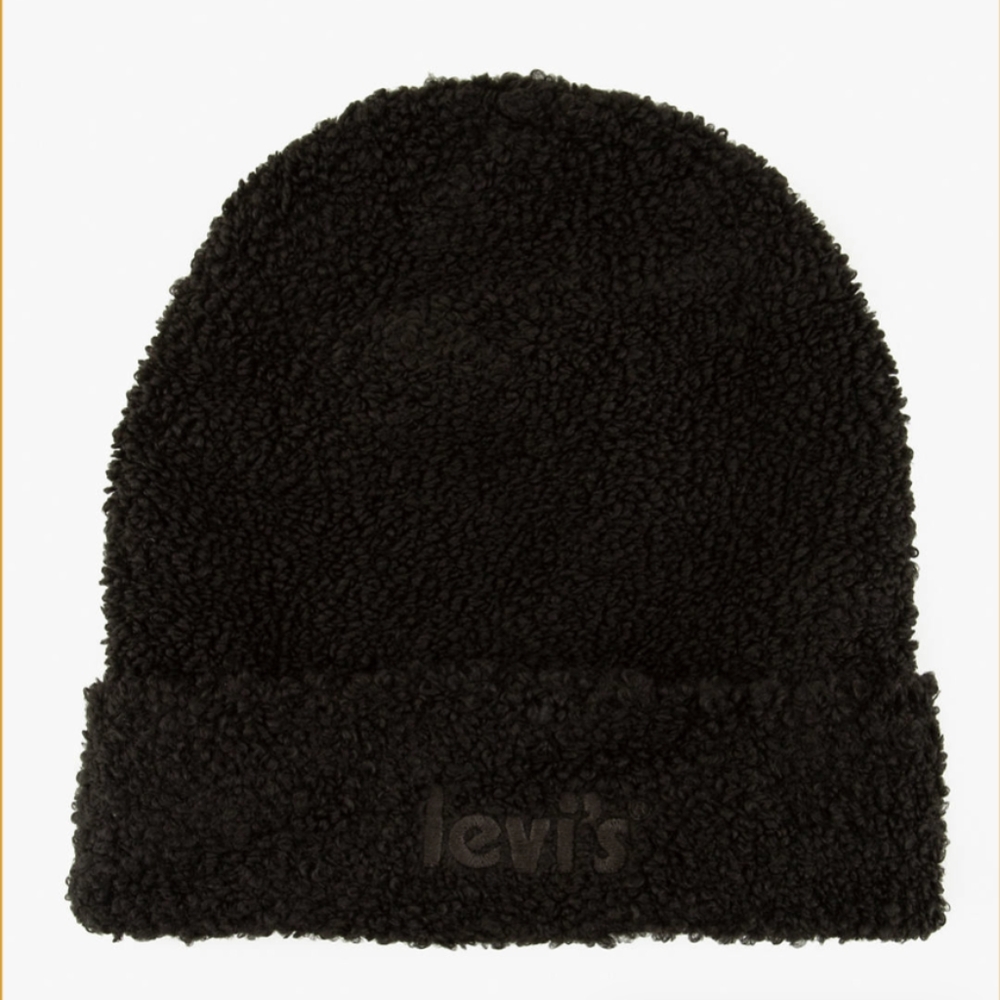 Levi’s Cozy Beanie Boucle Hat - Black
